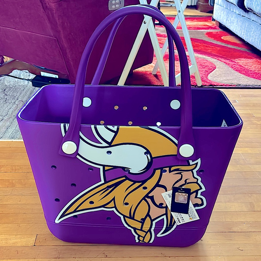 New Purple Viking Themed Tote Bag FOCO